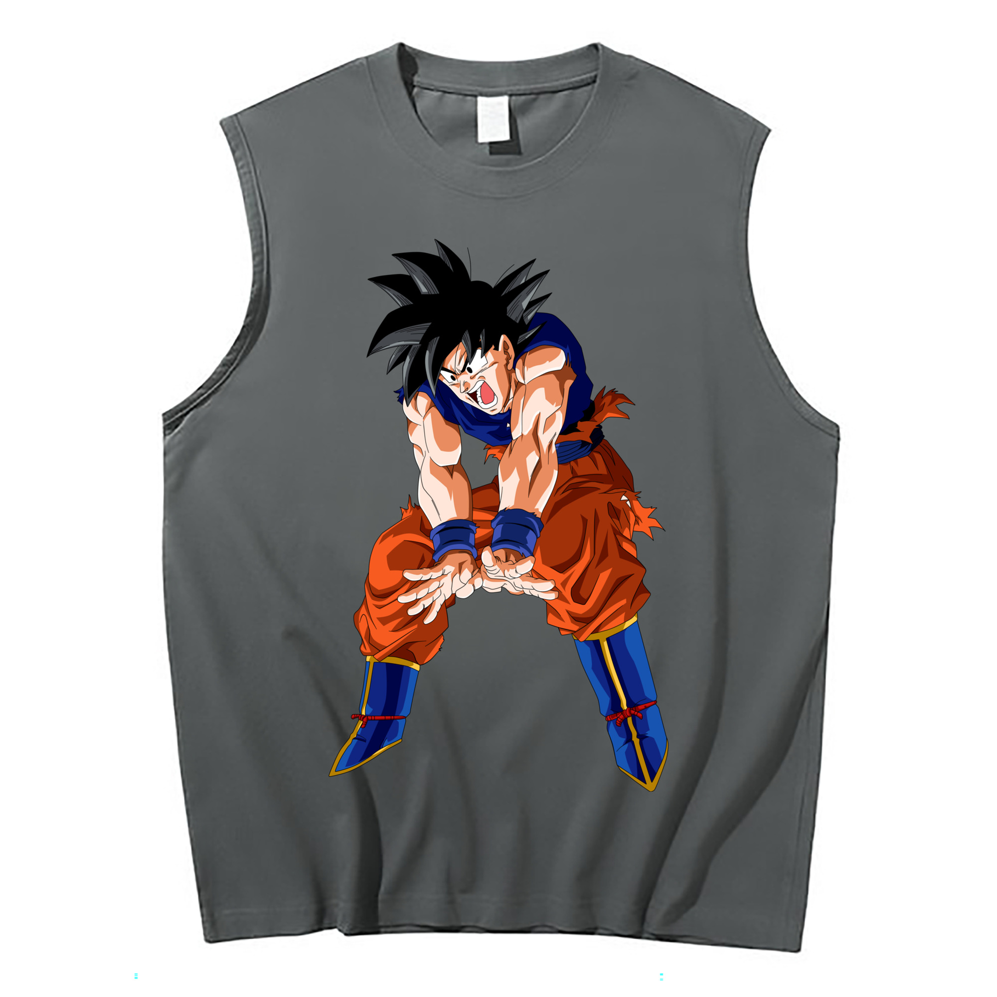 （画像用） ドラゴンボール 孫悟空（そん ごくう）Son Goku カカロット DRAGON BALL Kakarotto コットン100％タンクトップ（フロントプリント）